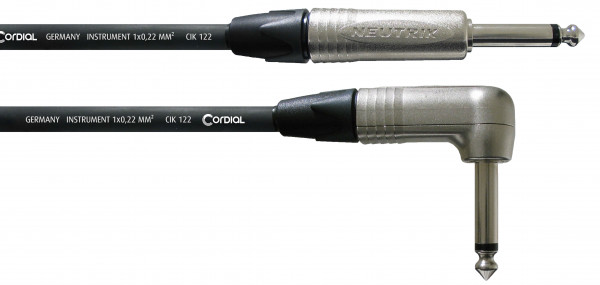 Инструментальный кабель Cordial CXI 6 PR угловой
