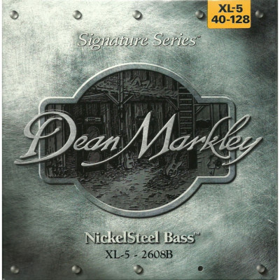 DEAN MARKLEY 2608B NickelSteel Bass - струны для 5-струн бас-гитары (нержавеющая сталь, заморозка) 40-128
