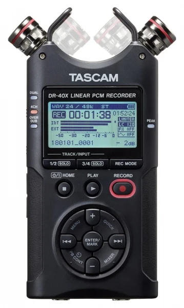 Рекордер Tascam DR-40X портативный PCM стерео