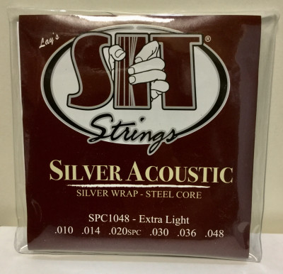 Струны для акустической гитары SIT SPC1048 SILVER ACOUSTIC Extra Light (10-14-20-30-36-48) экстра легкого натяжения