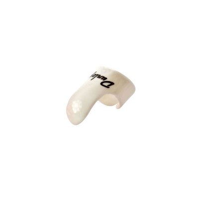 DUNLOP 9011R White Plastic Fingerpicks Medium упаковка медиаторов - когтей (12шт.)