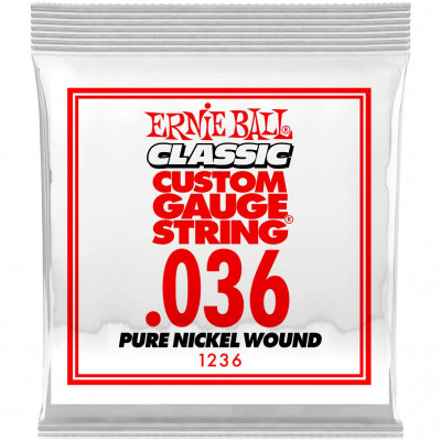 ERNIE BALL 1236 Plain Steel .036 - Струна одиночная для акустической и электрогитары