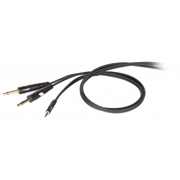 Die HARD DHG545LU18 - профессиональный аудио кабель, стерео мини 3,5мм джек <->2х джек 6.3мм 1.8 м