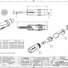 Amphenol JS3P - 1/4” (6.35мм) Phone стерео штекер JUMBO, колпачок из термопластика