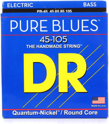 DR PB-45 (45-105) PURE BLUES струны для бас-гитары