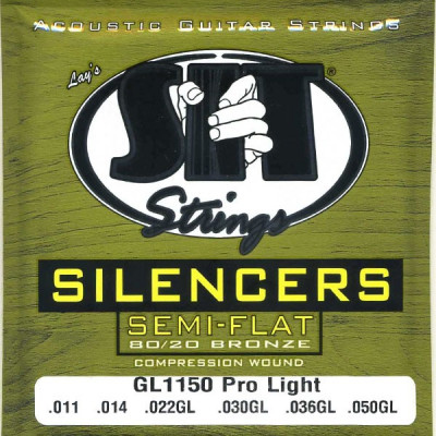 Струны для акустической гитары SIT GL1150 SILENCER Pro Light (11-14-22-30-36-50) легкого натяжения