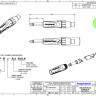 Amphenol TM1PBJ-1/4” (6.35мм) Phone моно штекер с переключателем, кабельный зажим Jaws