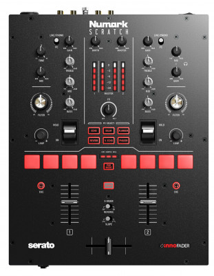NUMARK SCRATCH скретч-микшер/контроллер для Serato DJ Pro (в комплекте), 8 пэдов, встроенные эффекты,