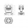 Involight LEDMH720W - LED вращающаяся голова, 7x20 Вт RGBW, DMX-512