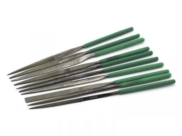 Набор надфилей, алмазные, 10 шт., № 120 (3*140), шт