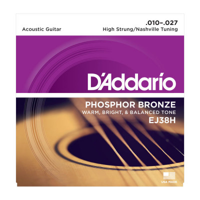 D'Addario EJ38H Набор 6 тонких струн для акустической гитары