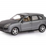 Машина "АВТОПАНОРАМА" Porsche Cayenne S, серый, 1/24, свет, звук, в/к 24,5*12,5*10,5 см