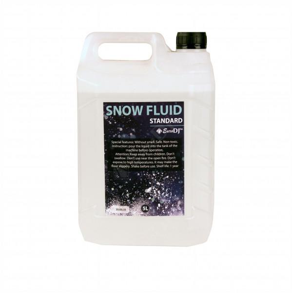Жидкость для генераторов снега, канистра 5 литров EURO DJ Snow Fluid STANDARD