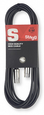 STAGG SMD3 - МIDI-кабель. m. DIN plug / m. DIN plug-Metal 3 м