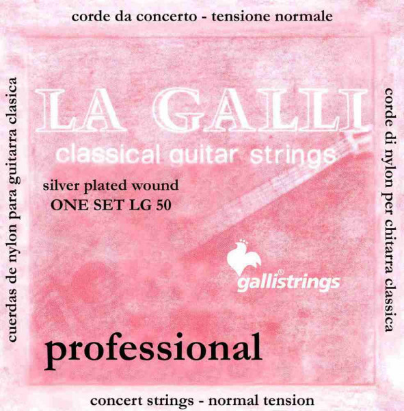Комплект струн для классической гитары GALLI STRINGS LG50 натяжение Normal