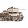Деревянный конструктор Lemmo Танк Т-34-85, 612 деталей