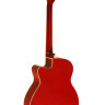 Акустическая гитара Elitaro E4010C красного цвета