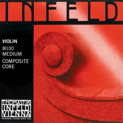 THOMASTIK  Infeld Red IR100 cтруны для скрипки 4/4, натяжение среднее, IR01 E - хромированная сталь п