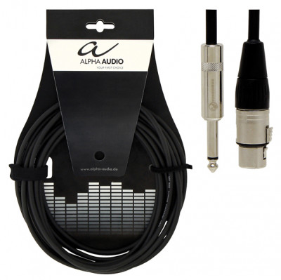 ALPHA AUDIO Pro Line микрофонный кабель XLR мама-Jack mono 3 м
