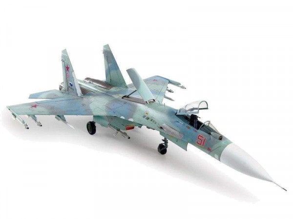 Сборная модель ZVEZDA Российский истребитель Су-27СМ, 1/72