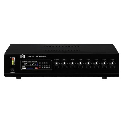 SHOW TA-4241 трансляционная система 240 Вт 25/70/100В, 4Line/mic+2AUX, MP3 плеер пишущий