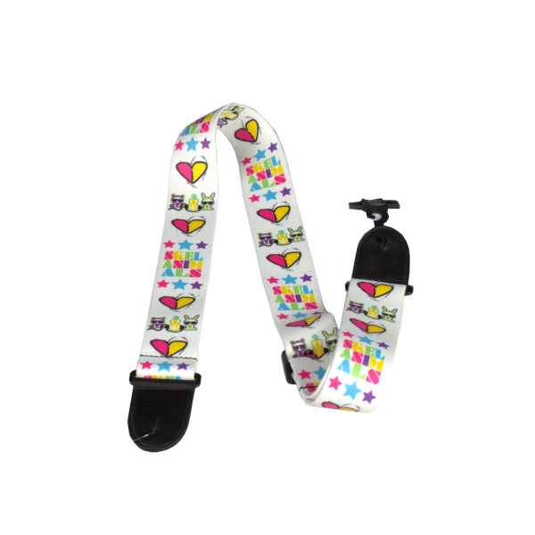 Perri's LPCPSA-1111 SKELANIMALS HEARTS - ремень для гитары полиэстер