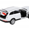 Машина "АВТОПАНОРАМА" Audi Q7, белый, 1/24, свет, звук, в/к 24,5*12,5*10,5 см