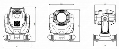 Движущаяся голова PR Lighting XR 200 BEAM