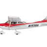 Радиоуправляемый самолет Top RC Cessna 182 400 class красная 965мм KIT