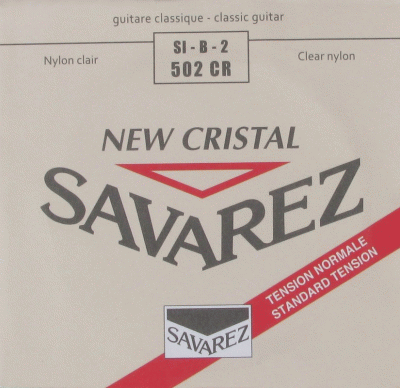 SAVAREZ 502 CR NEW CRISTAL 2-я струна для классических гитар (B-33) нормального натяжения