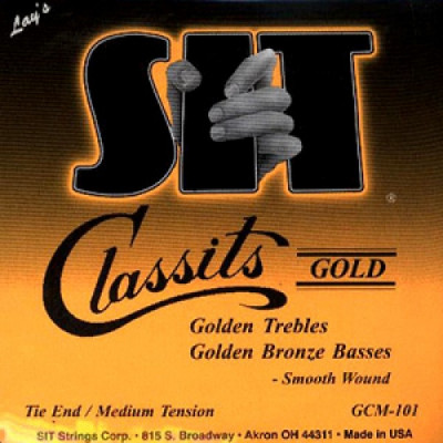 SIT GCM101 CLASSITS GOLD струны для классической гитары (30-33-41-28-35-40) среднего натяжения