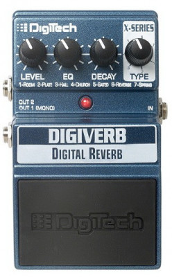 Педаль DIGITECH XDV Digital Reverb для электрогитары, цифровой ревербератор