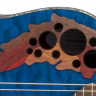 Ovation CE44P-8TQ Celebrity Elite Plus Mid Cutaway Trans Blue Quilt Maple электроакустическая гитара