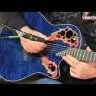 Ovation CE44P-8TQ Celebrity Elite Plus Mid Cutaway Trans Blue Quilt Maple электроакустическая гитара