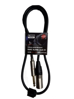 Xline Cables RMIC XLRM-JACK 01 Кабель микрофонный XLR 3 pin male - JACK 6.3 mono, 1м