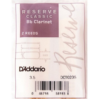RICO DCT0235 Reserve Classic трости для кларнета Bb №3.5 2 шт