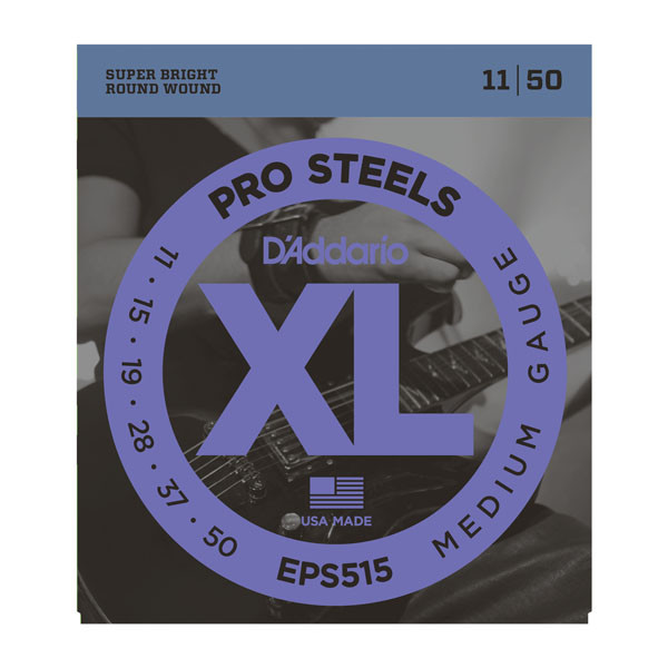 Струны для электрогитары D'ADDARIO EPS515 ProSteels, Medium, 11-50