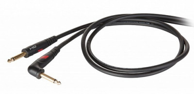 DIE HARD DHG120LU3 - инструментальный кабель джек 1/4" - джек 1/4" (угловой).Длина: 3 м.Цвет: черный